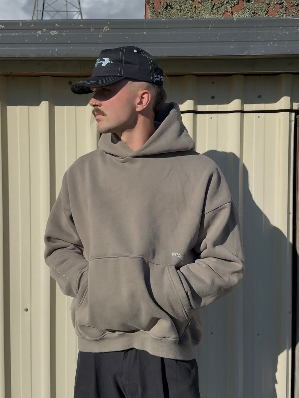 Wake Up Hoodie (grey coffee)