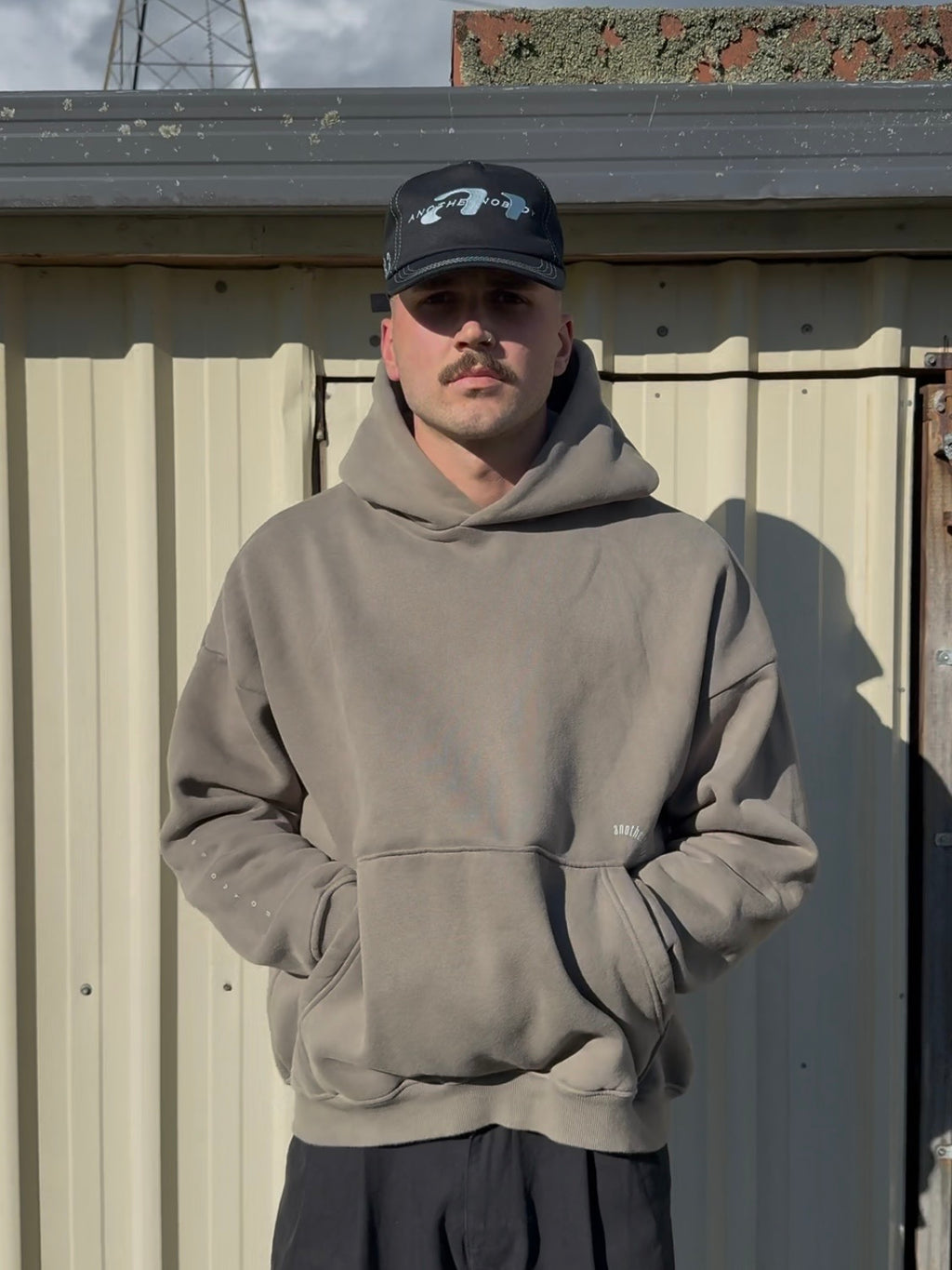 Wake Up Hoodie (grey coffee)