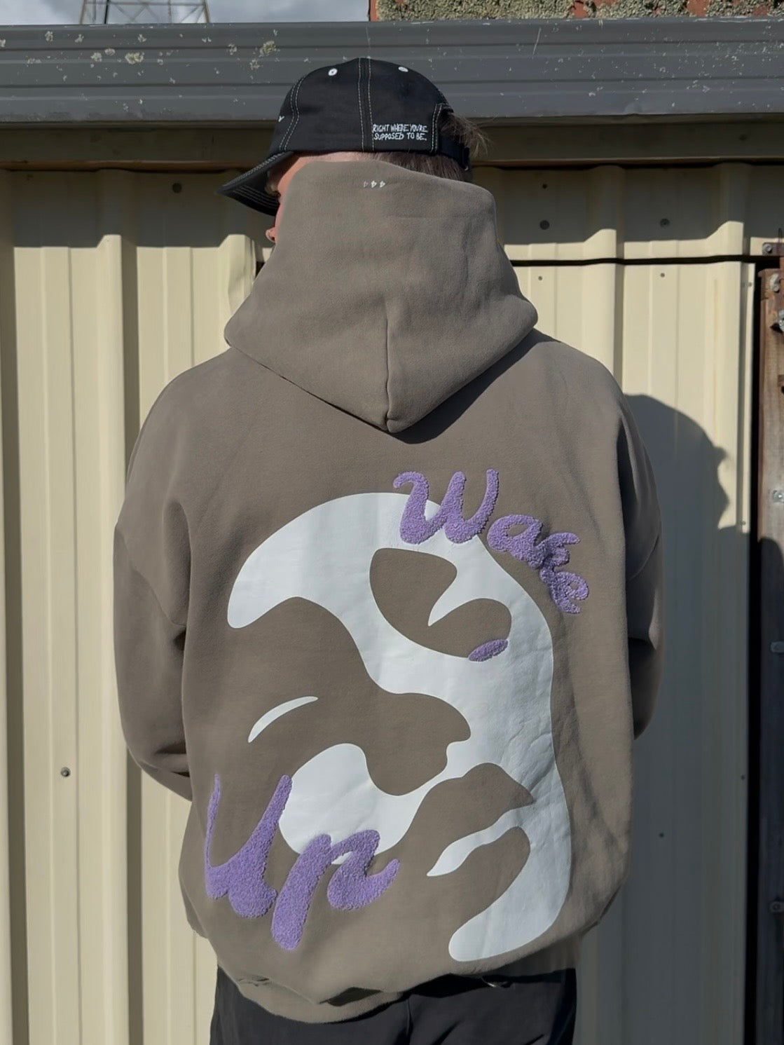 Wake Up Hoodie (grey coffee)