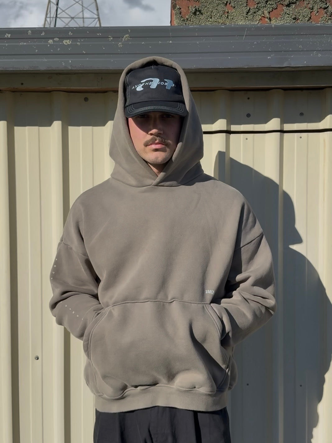 Wake Up Hoodie (grey coffee)