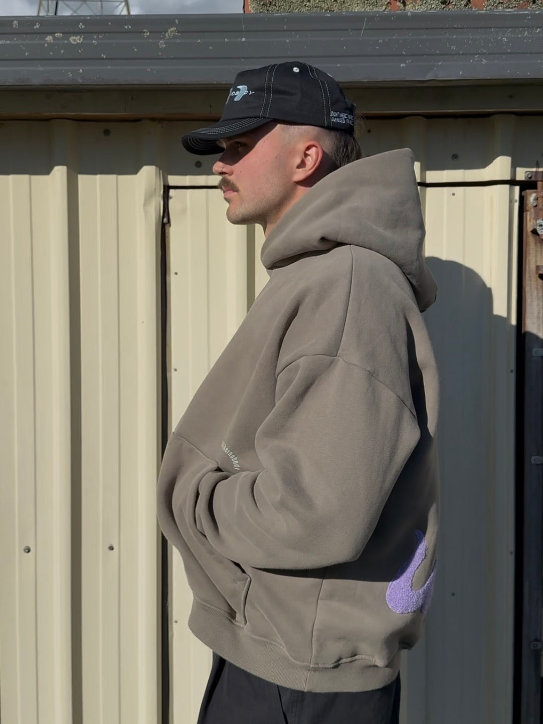 Wake Up Hoodie (grey coffee)