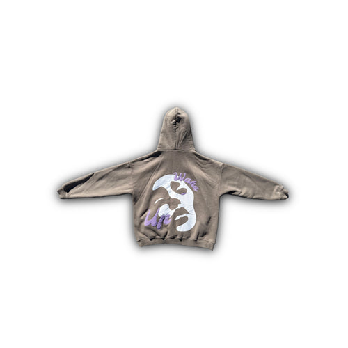 Wake Up Hoodie (grey coffee)